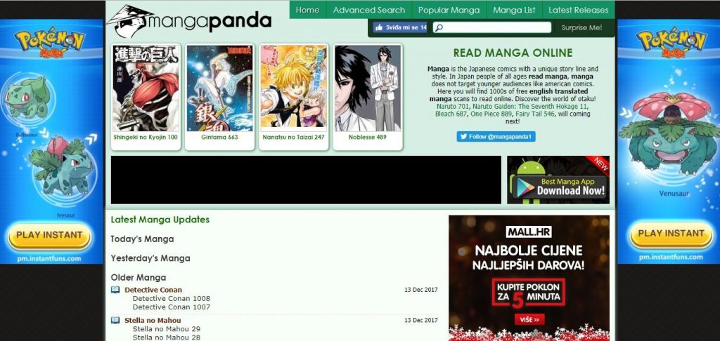 MangaPanda - Top Free Manga Sites