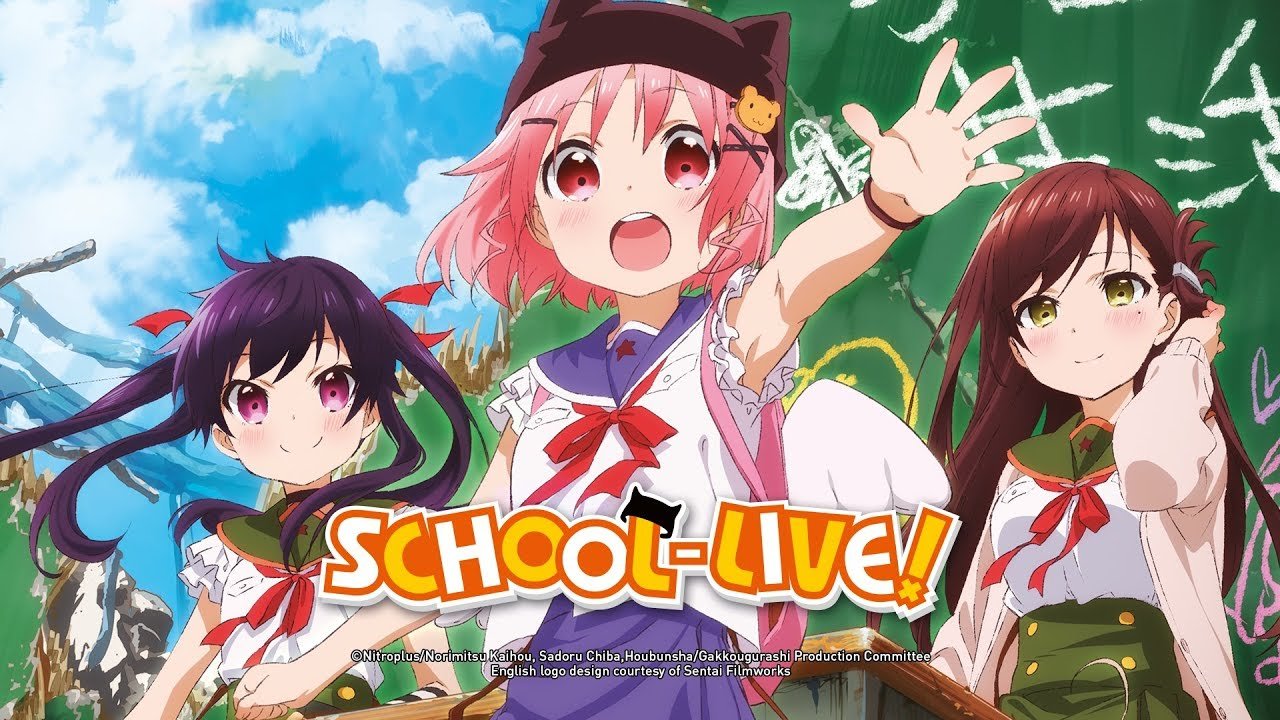 horror anime - school live, anime with zombies