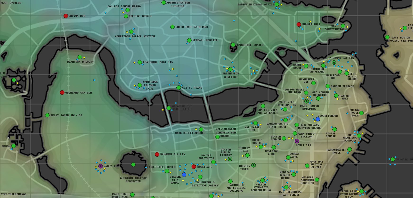 Fallout 4 Weapon Locations Map
