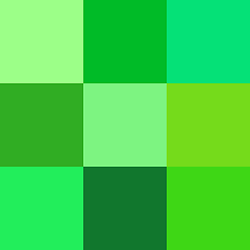 Shades of green can create a depressive aura