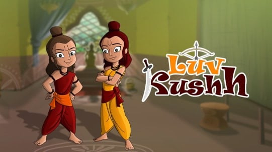 Luv Kush: one of the popular cartoons in India.