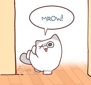 best cats in webtoon- Saphie From Saphie The One Eyed Cat