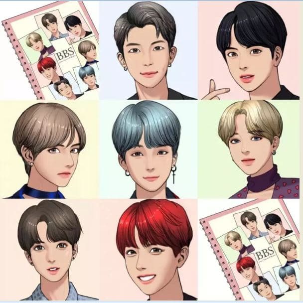real life true beauty characters- BTS